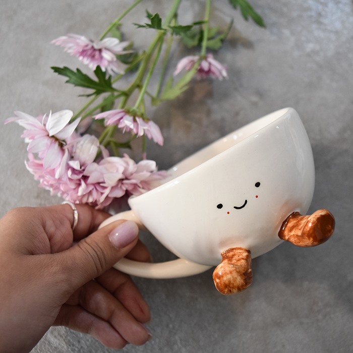 فنجان چای خوری سرامیکی مدل فانتزی