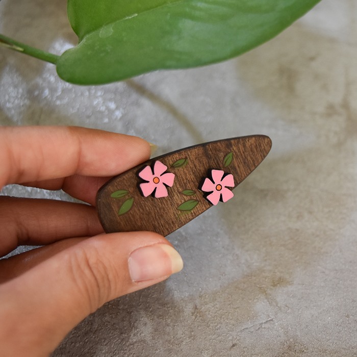 گیره مو مدل گل