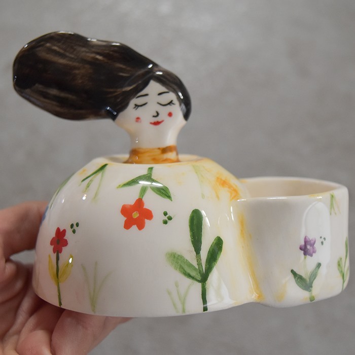 جاشمعی سرامیکی مدل girl