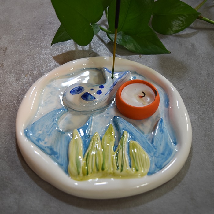 جاعودی و جاشمعی سرامیکی مدل دریا