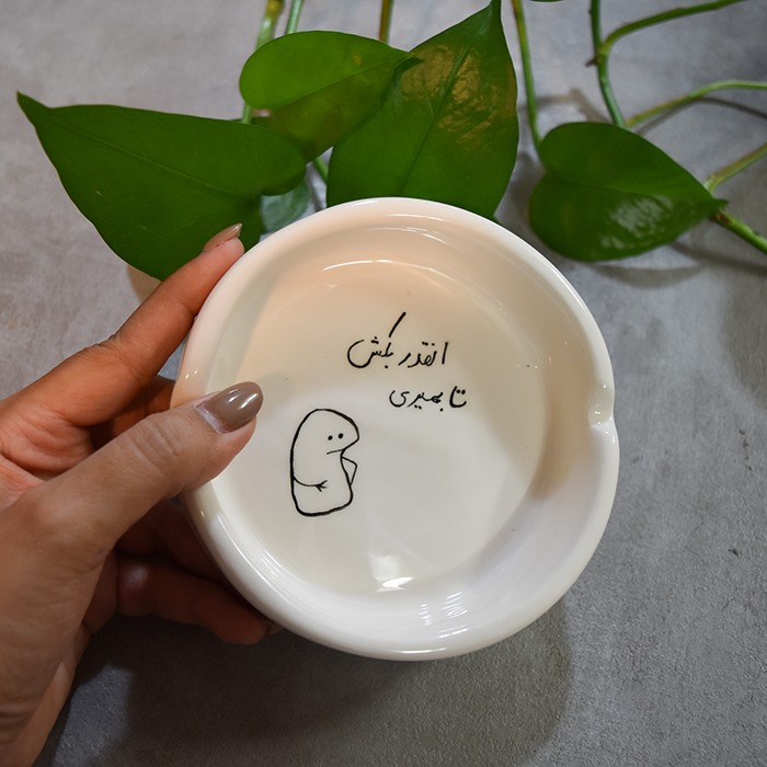 زیرسیگاری سرامیکی مدل فانتزی