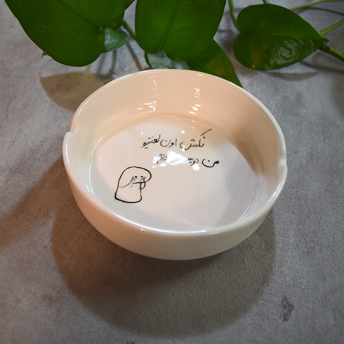 زیرسیگاری سرامیکی طرح فانتزی