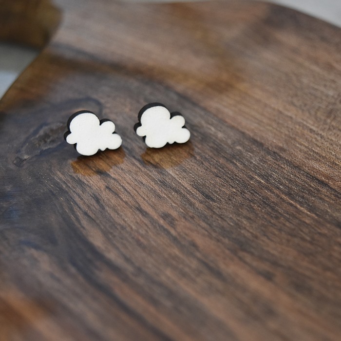 گوشواره میخی مدل ابر