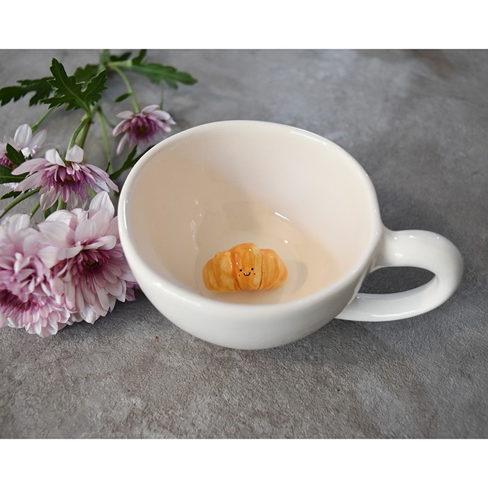 فنجان سرامیکی چای خوری مدل کروسان