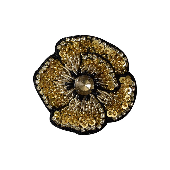 سنجاق سینه دست ساز طرح گل