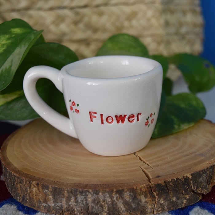 قهوه خوری  flower پهن با دسته 