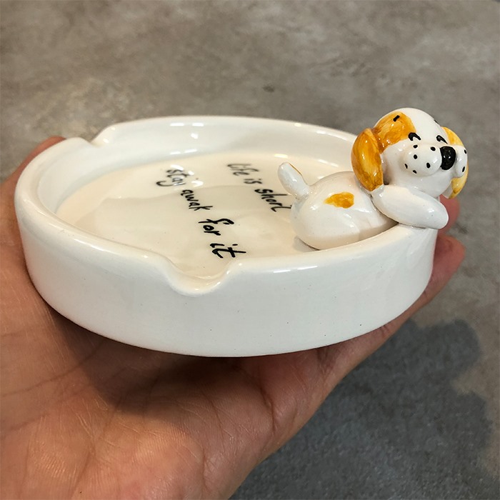 زیرسیگاری سگ برجسته 