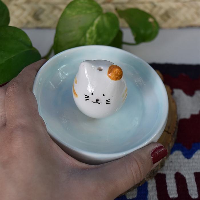 جاعودی طرح گربه (آبی رنگ)
