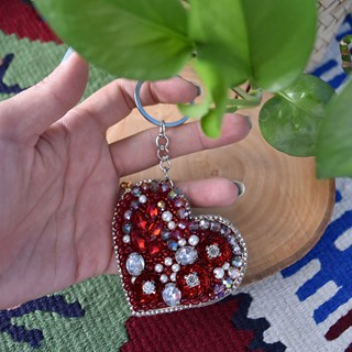 جاکلیدی جواهردوزی طرح قلب