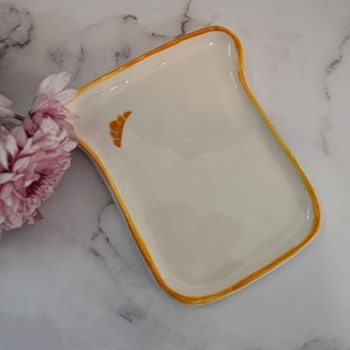 بشقاب سرامیکی طرح نان تست