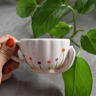 فنجان سرامیکی دالبوری مدل حلزون