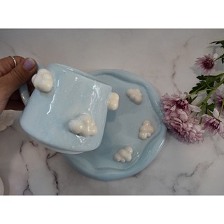 ماگ و زیرماگی طرح ابر