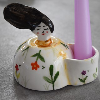 جاشمعی سرامیکی مدل girl