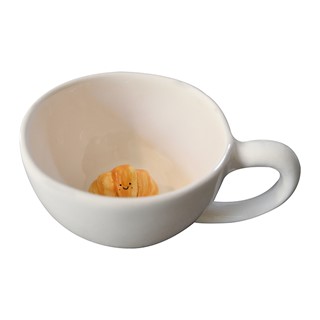 فنجان سرامیکی چای خوری مدل کروسان