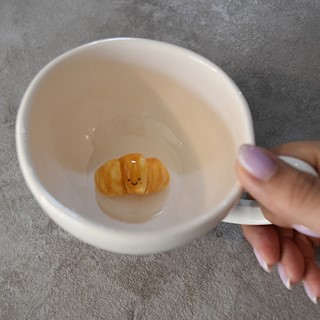 فنجان سرامیکی چای خوری مدل کروسان