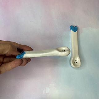 قاشق قلب آبی