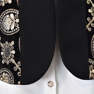 وست و شومیز سوزن دوزی گل طلایی