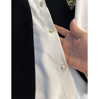 وست و شومیز سوزن دوزی گل طلایی