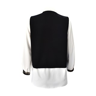 وست و شومیز سوزن دوزی گل طلایی