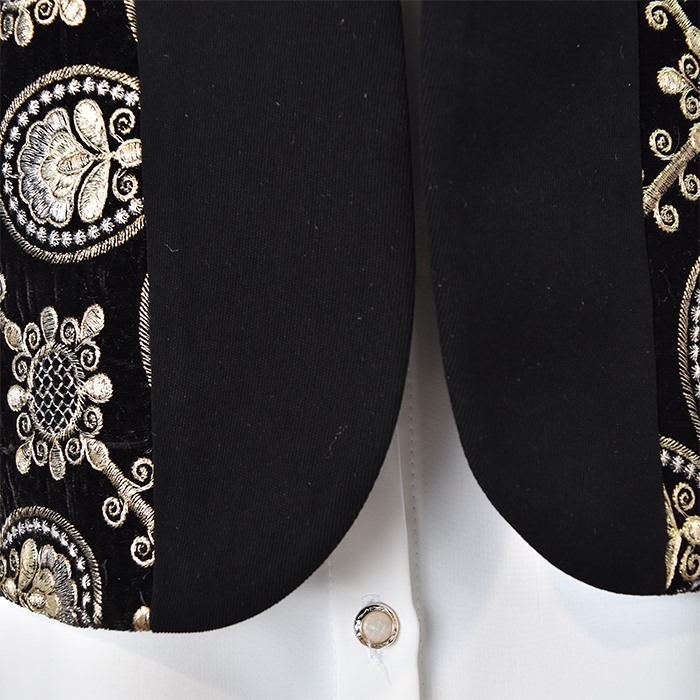 وست و شومیز سوزن دوزی گل طلایی