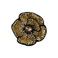 سنجاق سینه دست ساز طرح گل